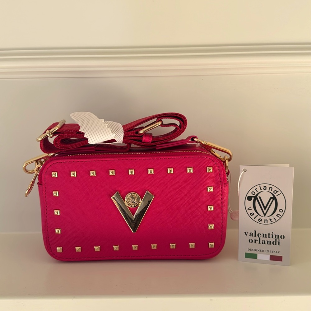 NWT Valentino Orlandi HOT Pink Crossbody